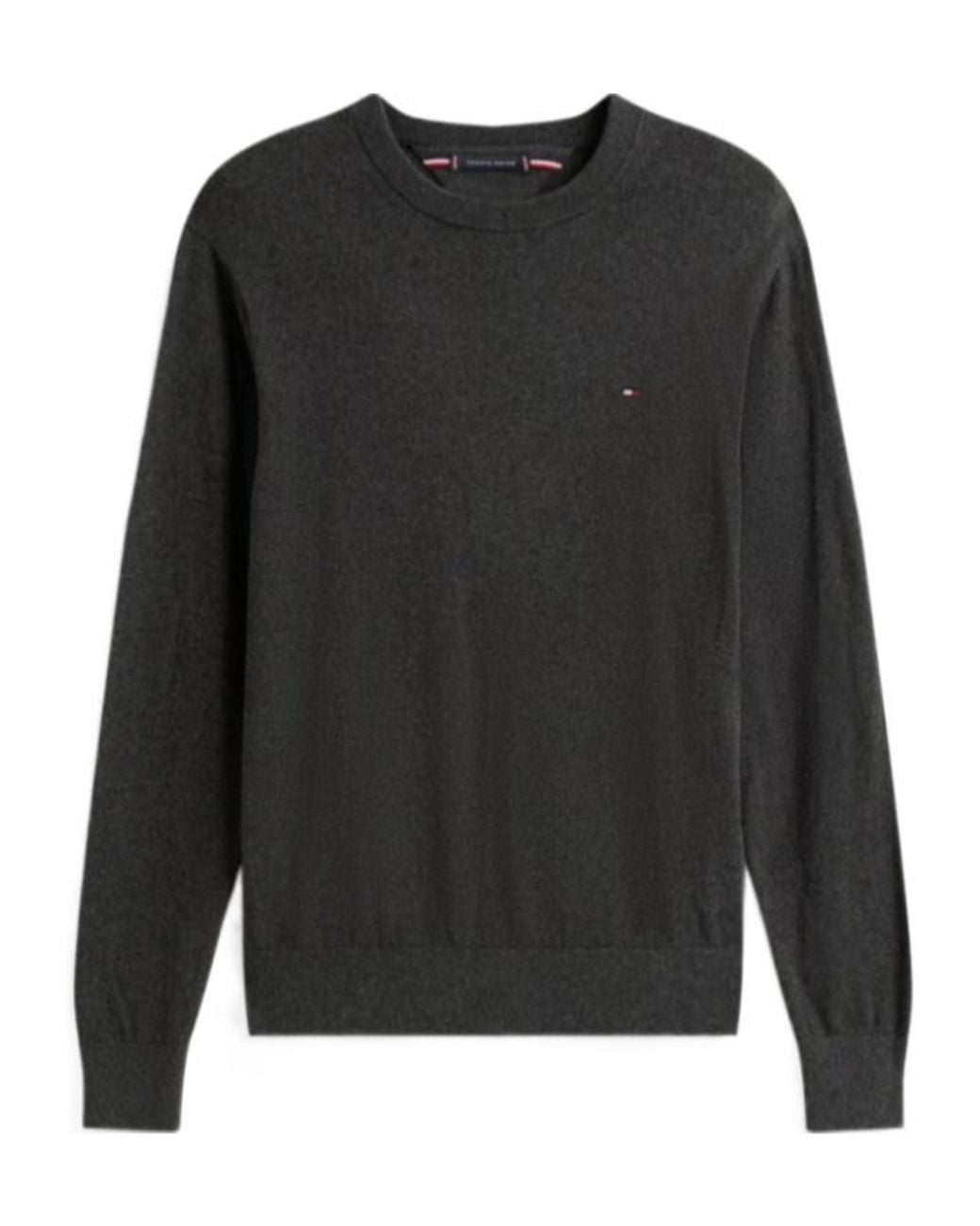 Tommy Hilfiger Black Logo-Embroidered Top for men
