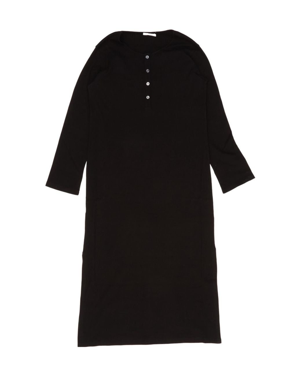 The Row Black Long Sleeve Dress