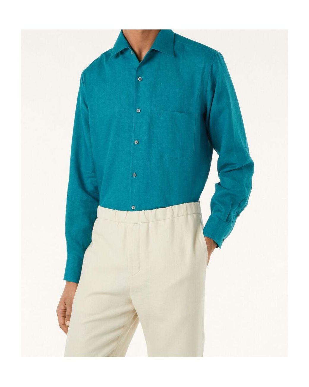 Loro Piana Blue Andre Shirt for men