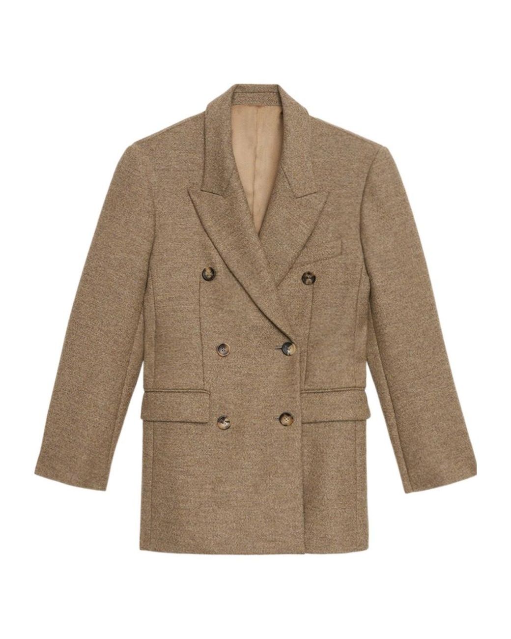 Isabel Marant Brown Double-Breasted Jacket