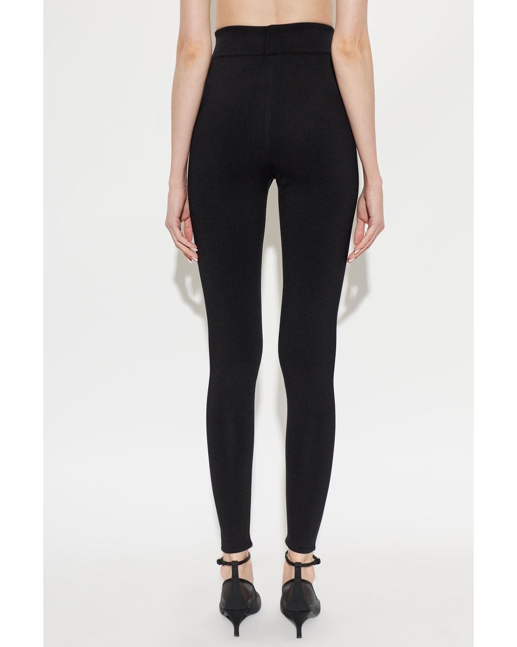 Alaïa Black Alaïa High-Waist Leggings