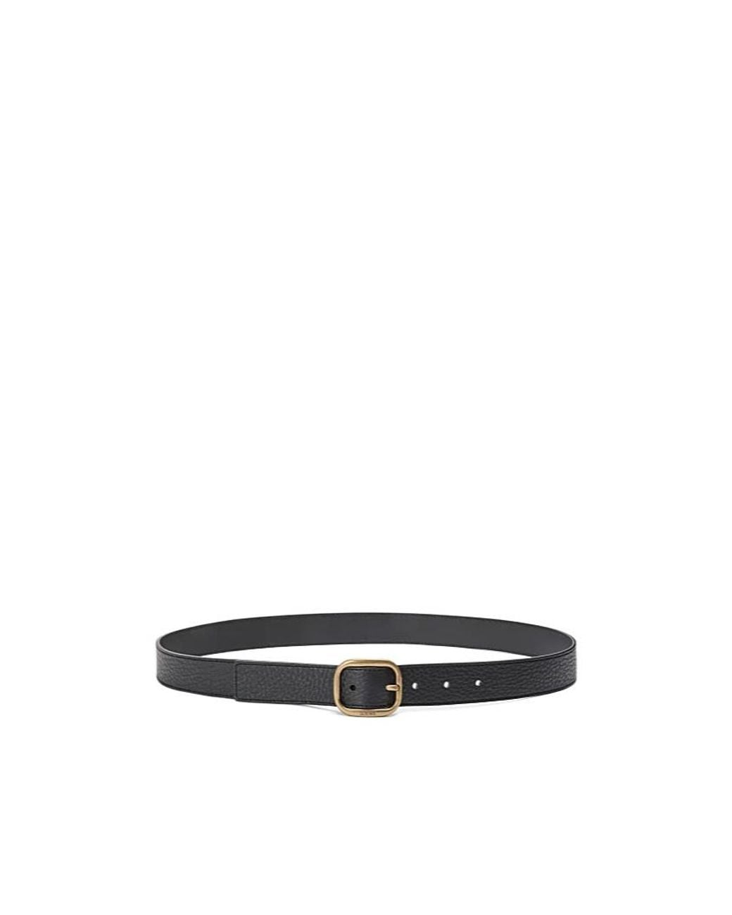Loewe White Rounded Soft Belt