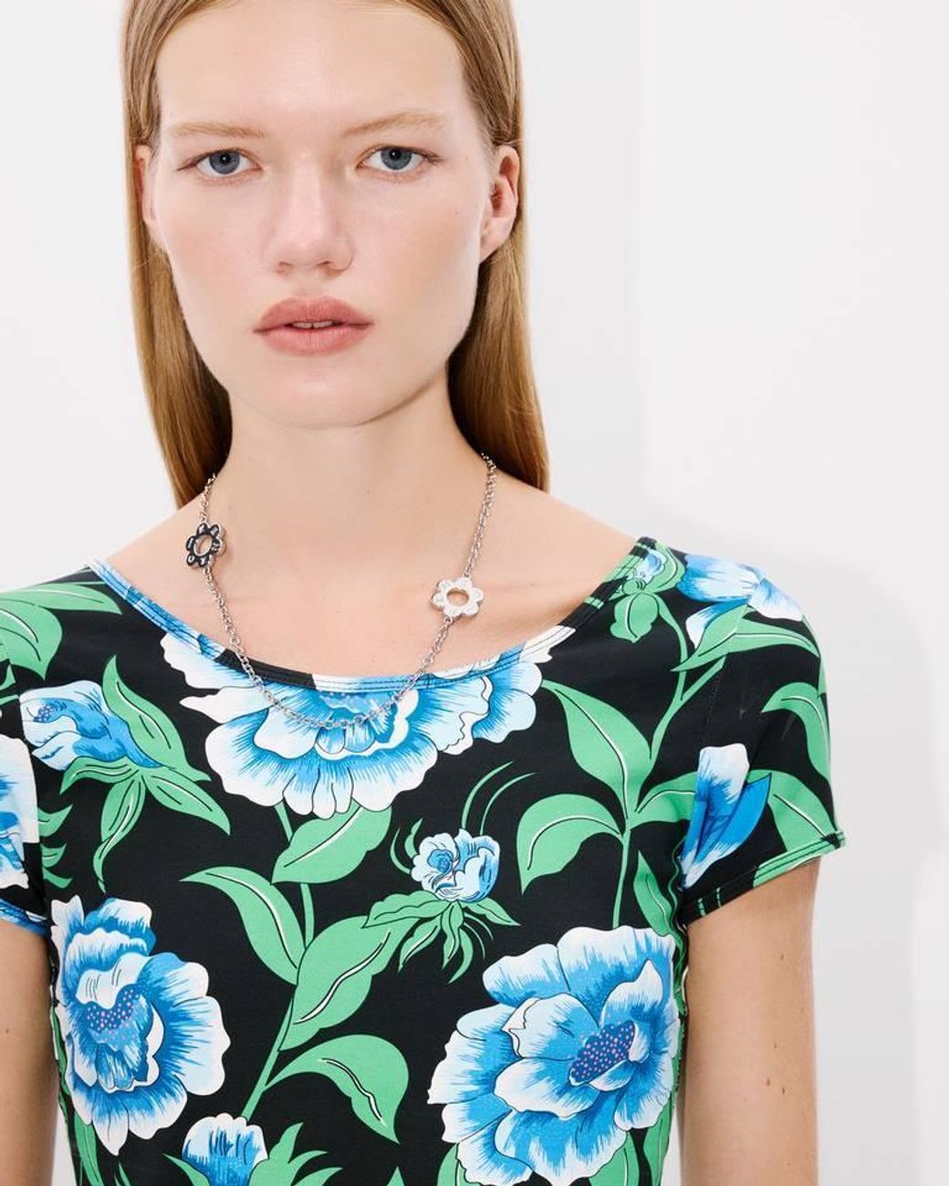 KENZO Blue Peonies Top