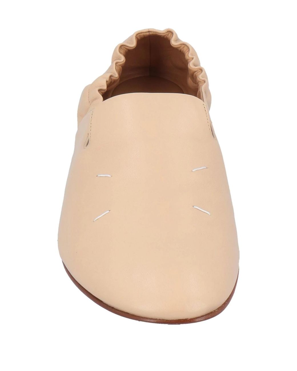 Maison Margiela Natural Solid Color Loafers