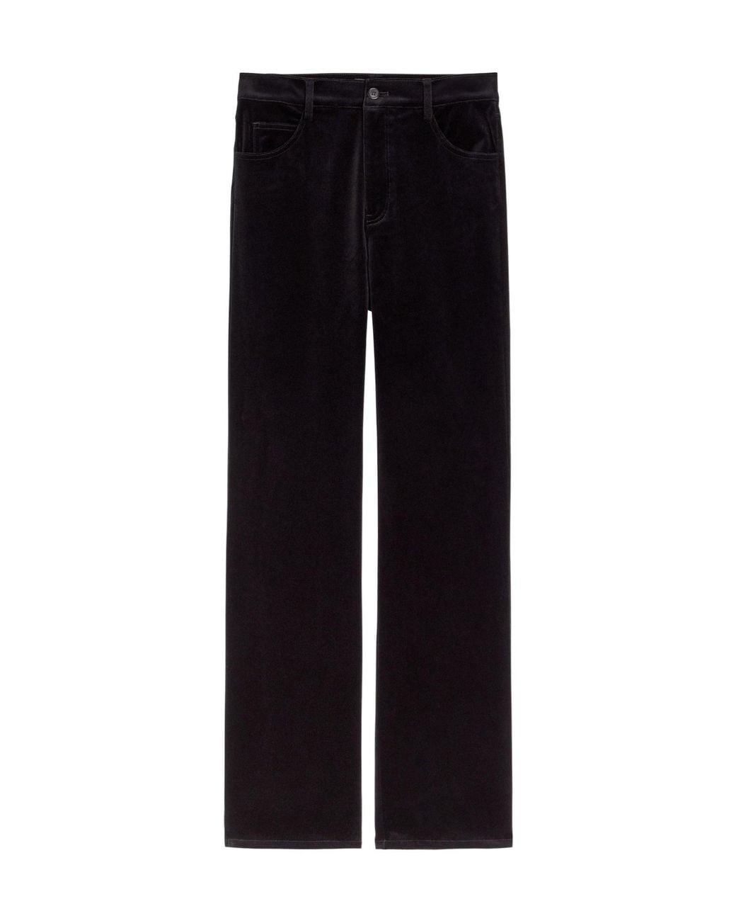 Nili Lotan Black Five-Pocket Casual Trousers