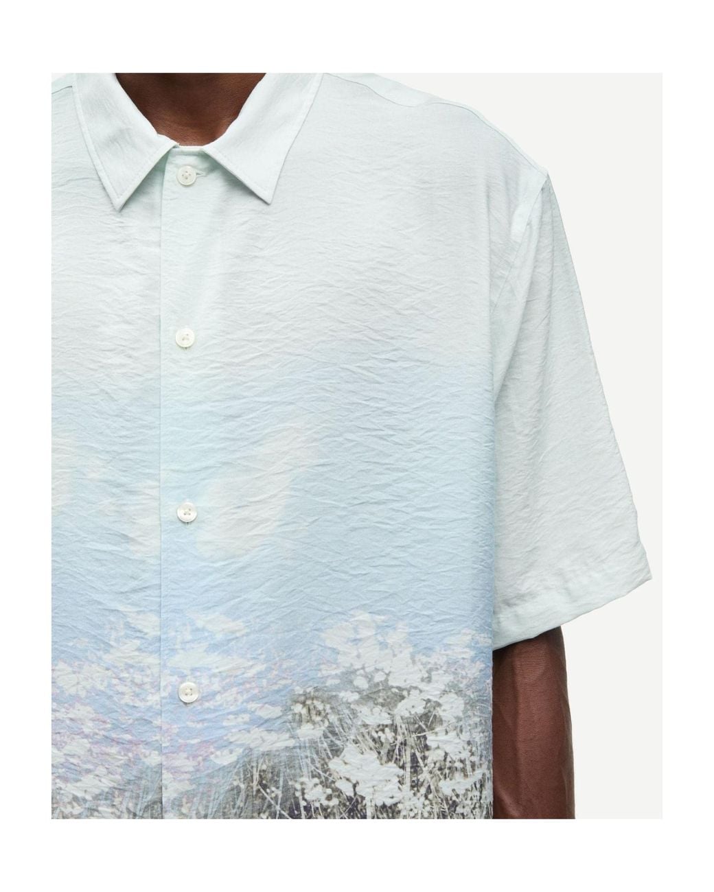Samsøe & Samsøe Gray Samsøe Samsøe Saayo Printed Shirt for men