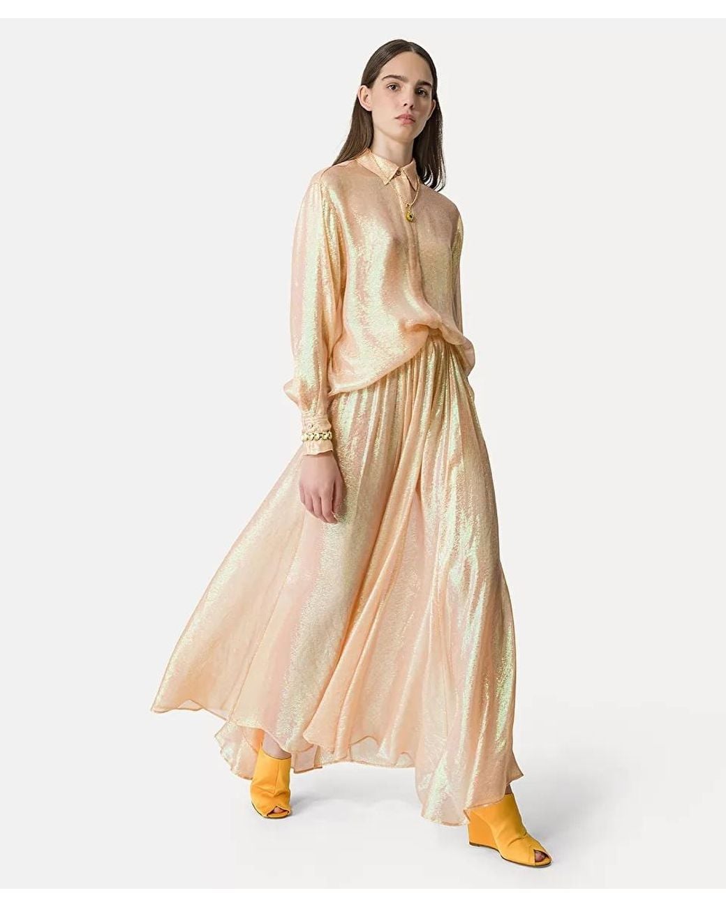 Forte_forte Natural Jacquard Flared Skirt