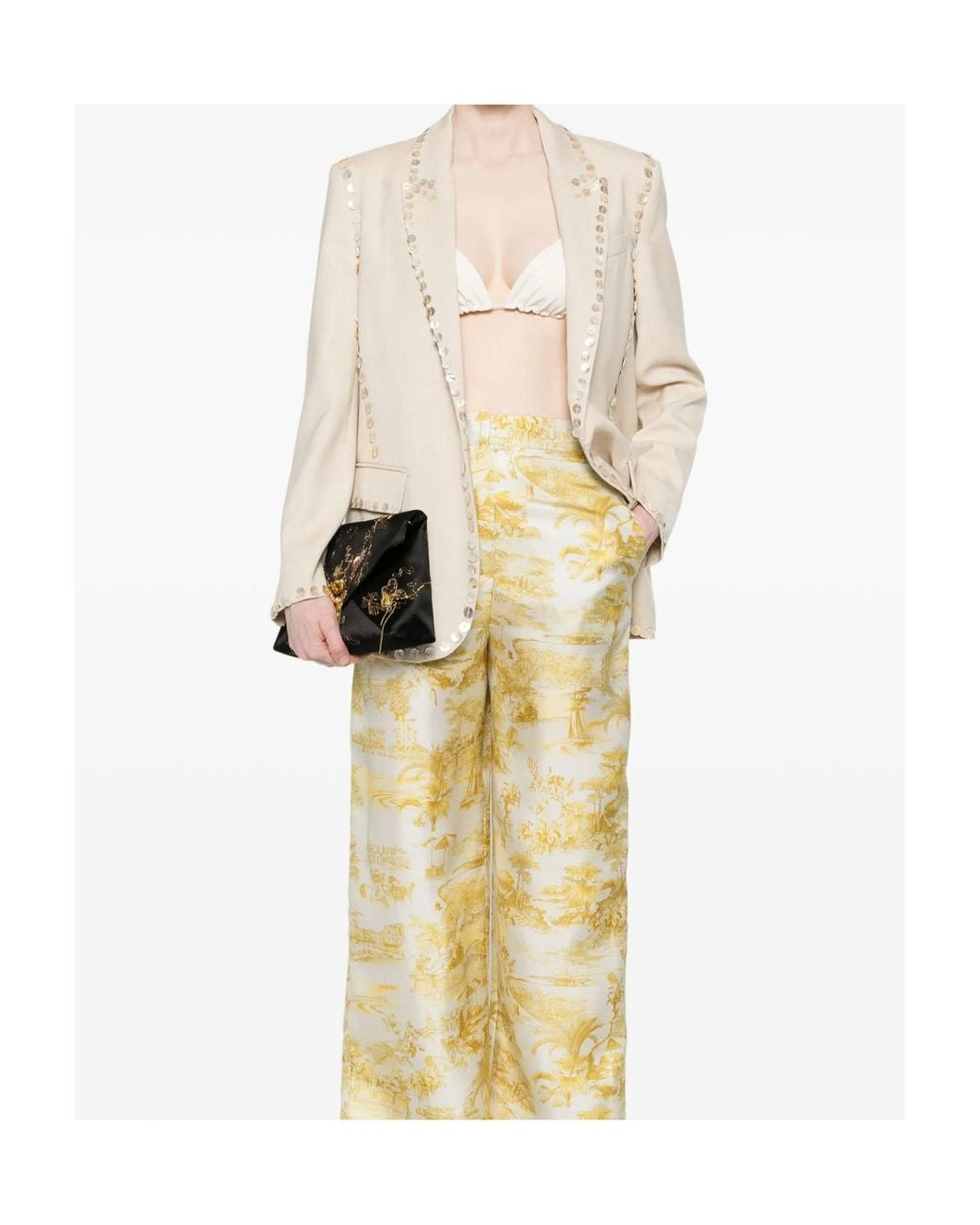 Forte_forte Natural Button-Embellished Blazer