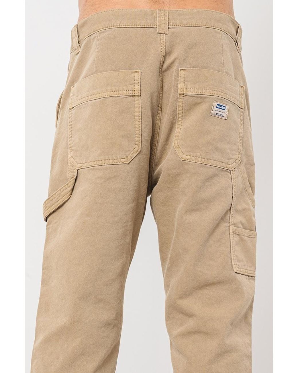 Boss Natural Multi-Pocket Casual Pants for men