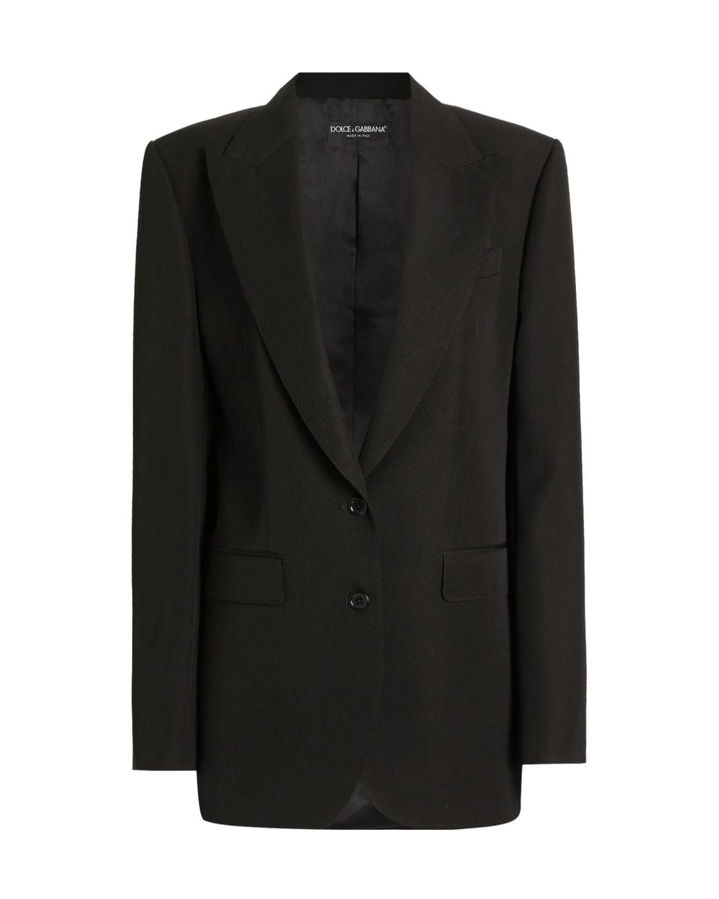 Dolce & Gabbana Black Single-Breasted Jacket