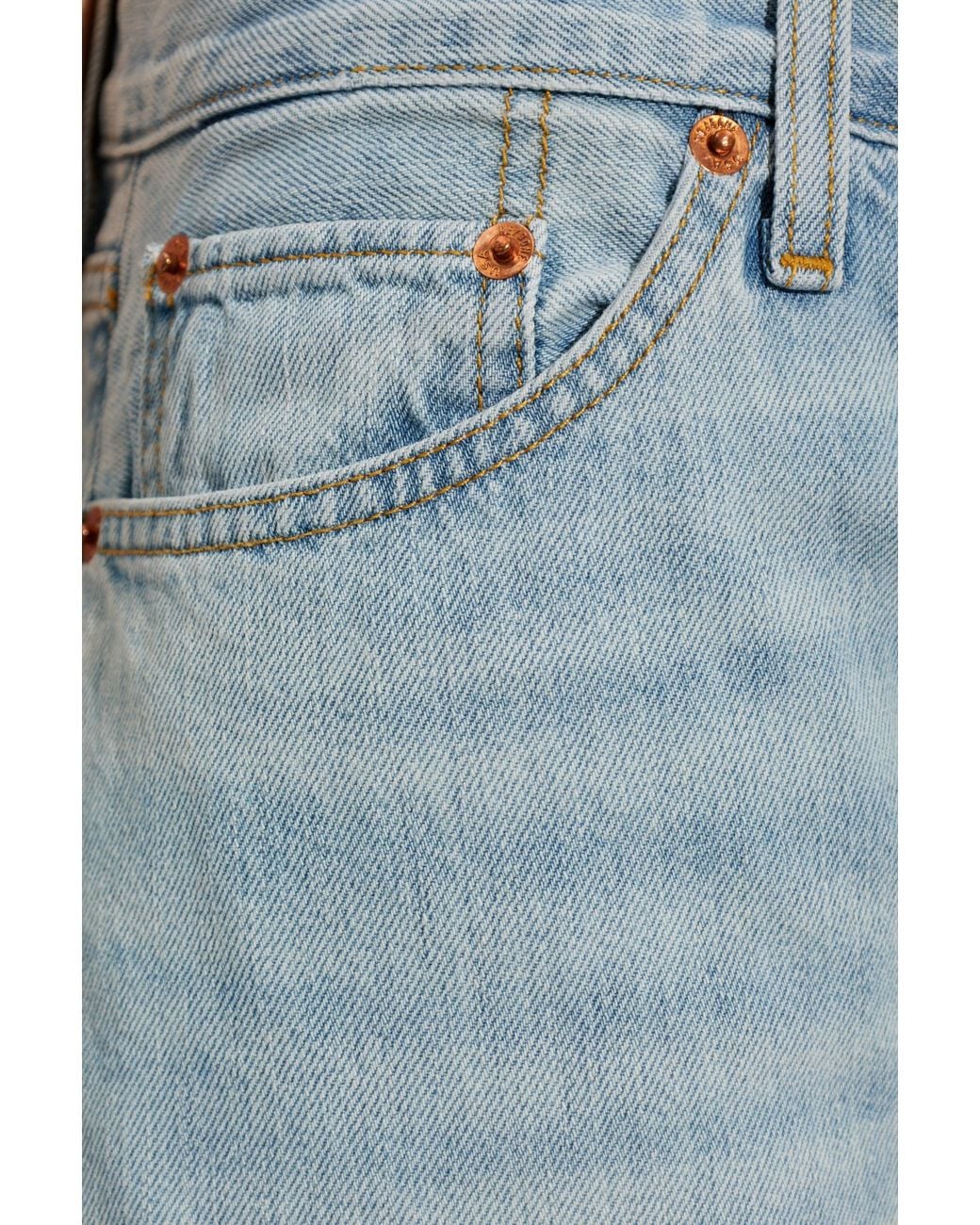 Re/done Blue Loosie Wide-Leg Jeans