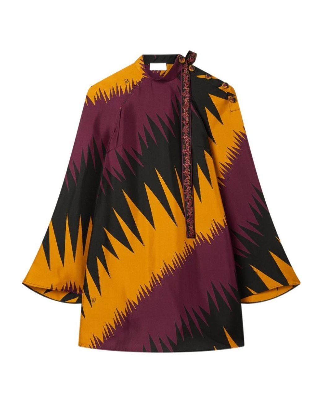 Emilio Pucci Multicolor Pucci Drago Print Satin Dress