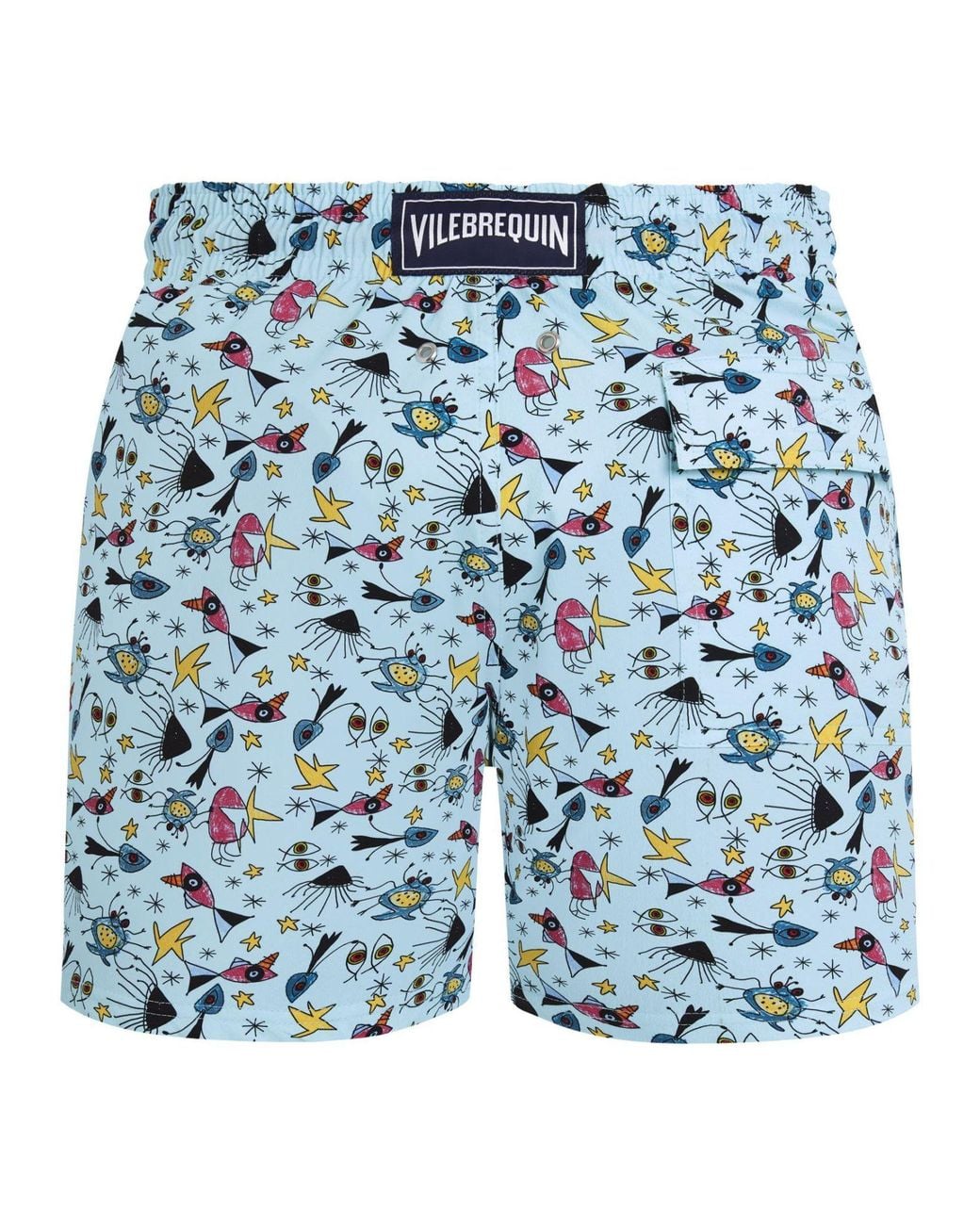 Vilebrequin Blue Marine Fantasy Print Swim Shorts for men
