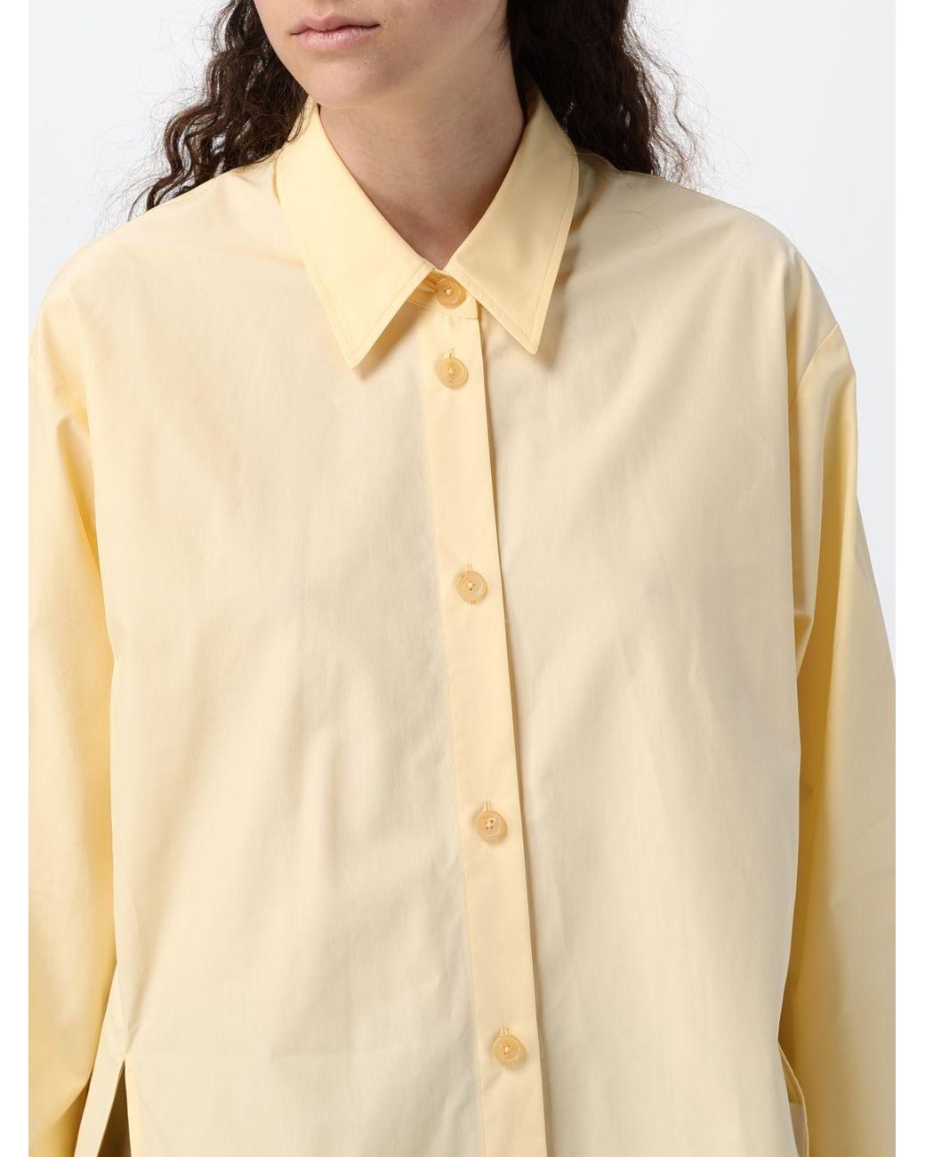 Khaite Natural Goya Long Sleeved Shirt
