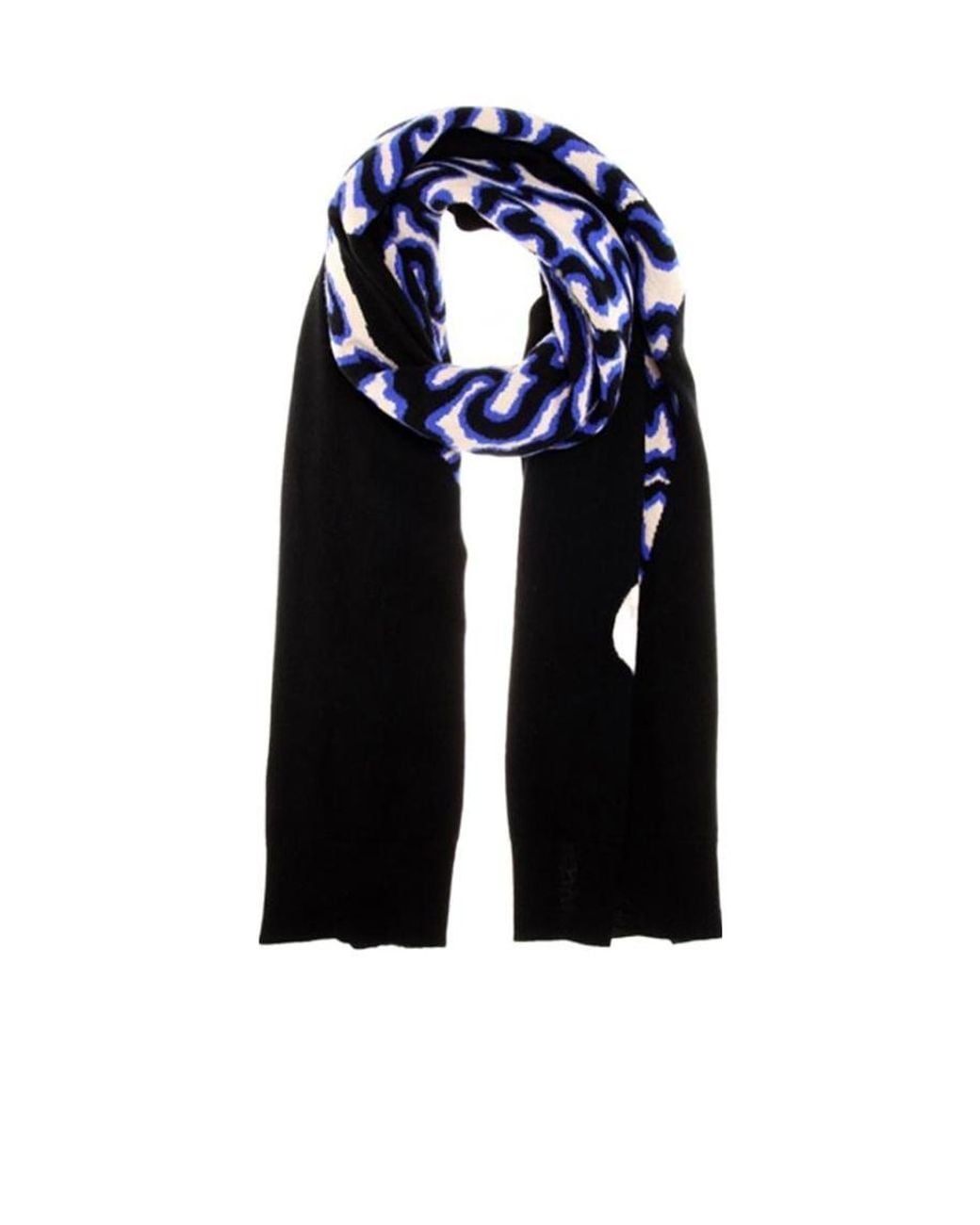 Stella McCartney Blue Animal Motif Scarf