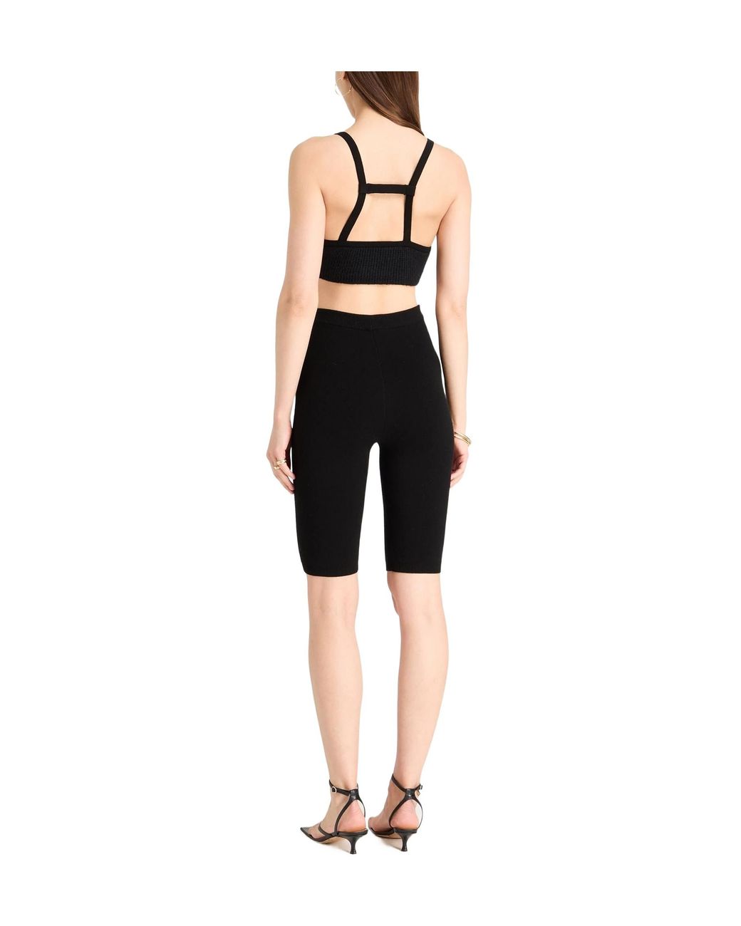 Jacquemus Black Solid Color Tops