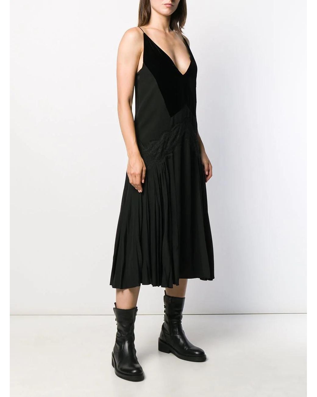 Givenchy Black Sleeveless Flared Dress