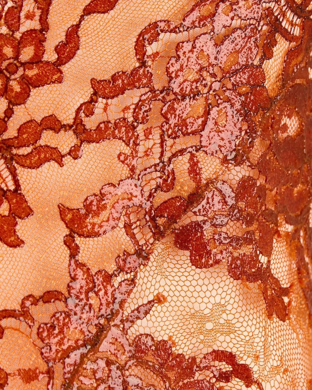 Saint Laurent Orange Spaghetti-Strap Dress