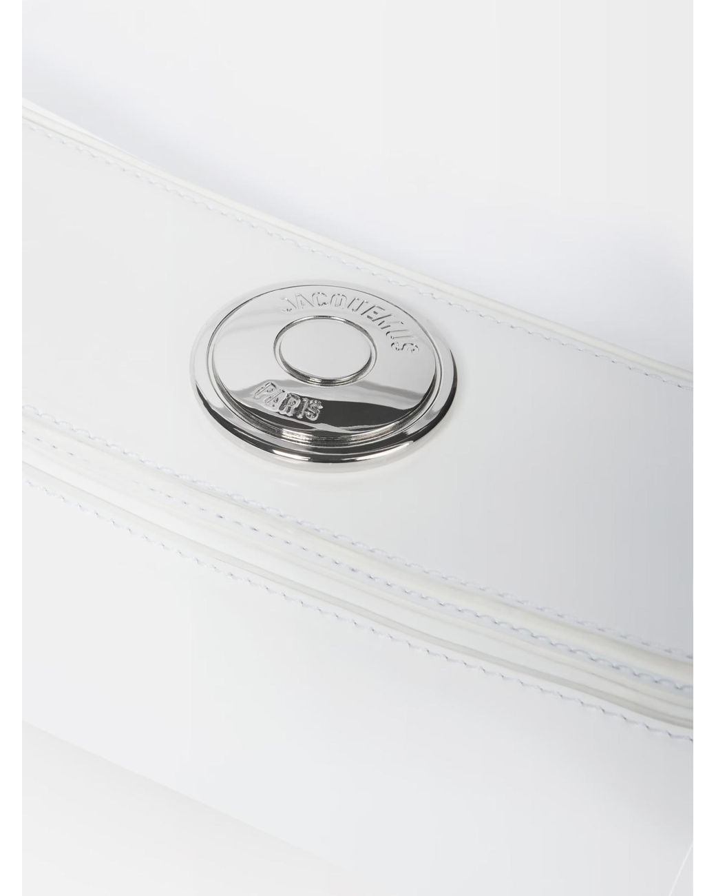 Jacquemus White The Ovalo Clutch Bag