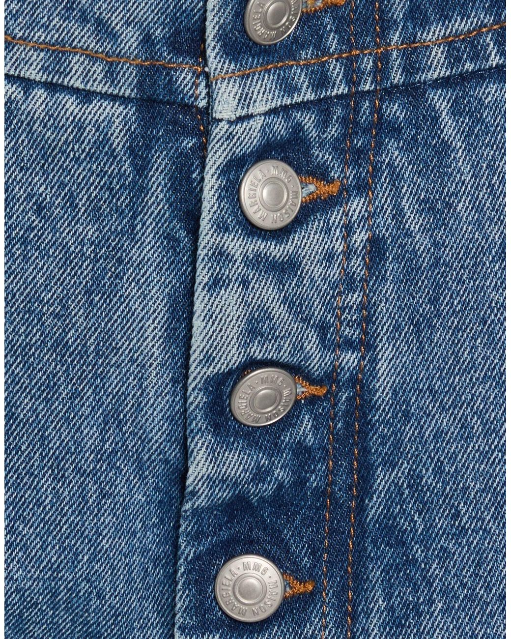 MM6 by Maison Margiela Blue Medium Straight-Leg