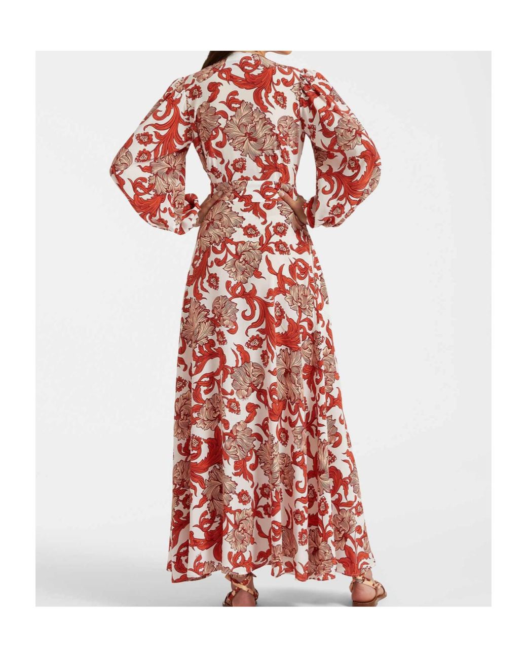 LaDoubleJ Red Camerino Abstract-Pattern Silk Dress