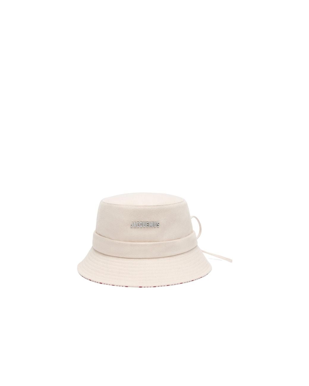 Jacquemus White Le Bob Gadjo Knotted Bucket Hat