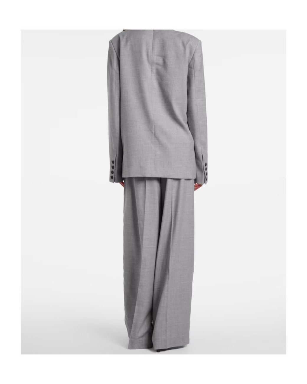 Entire studios Gray Wool-Blend Top