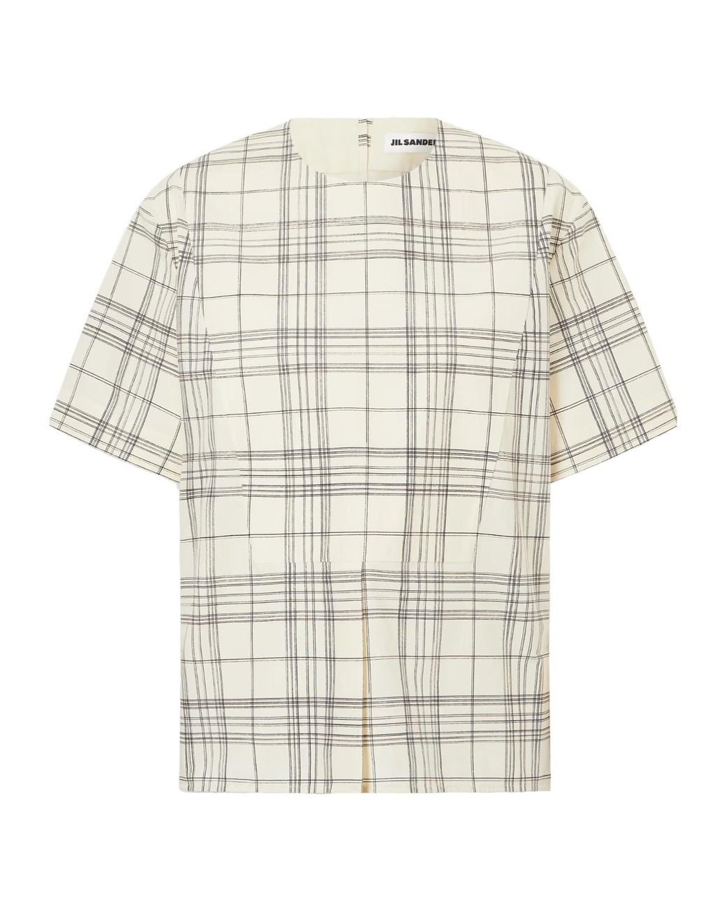 Jil Sander White Plaid T-Shirt