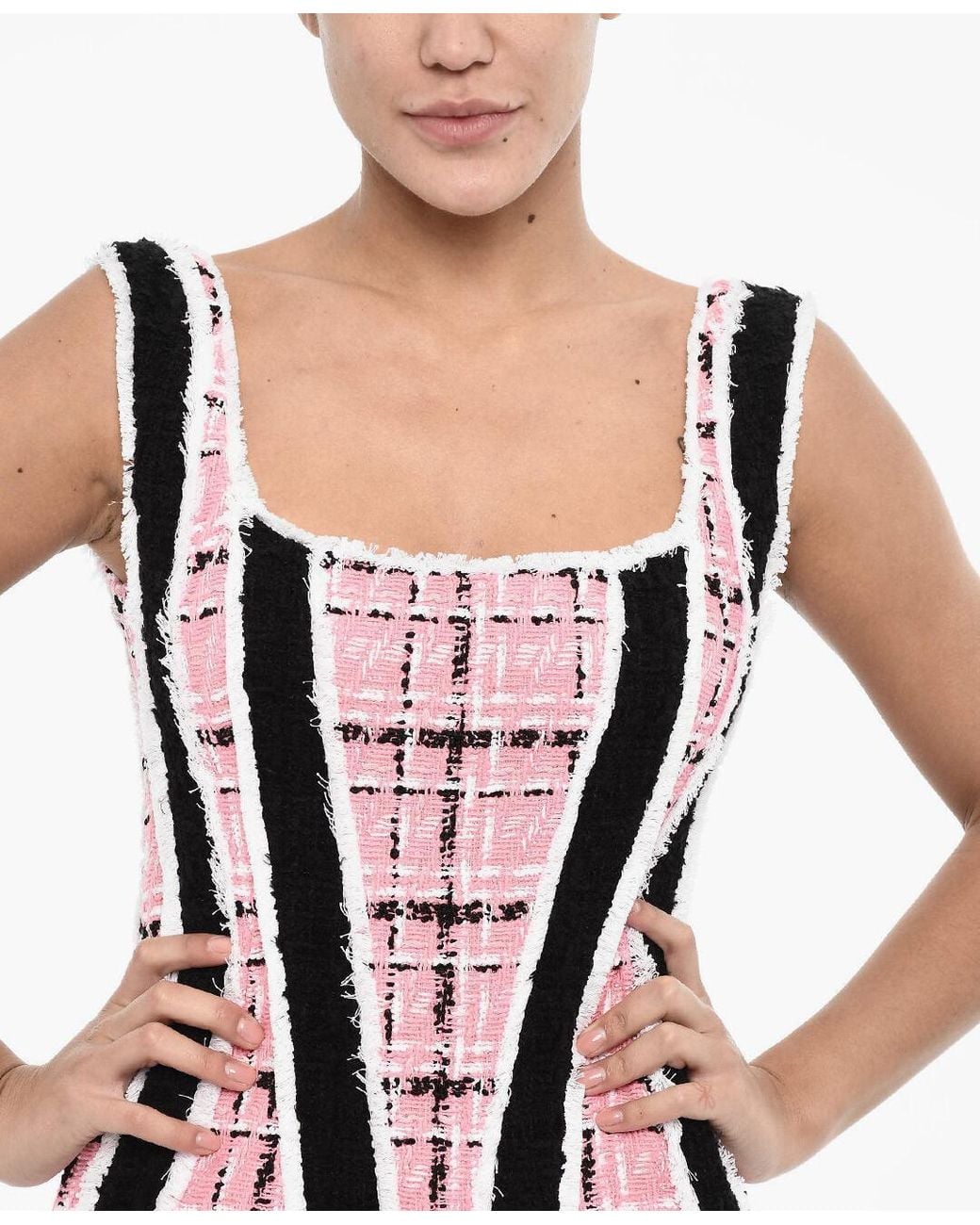 DSquared² Multicolor Mini Dress With Flared Hem