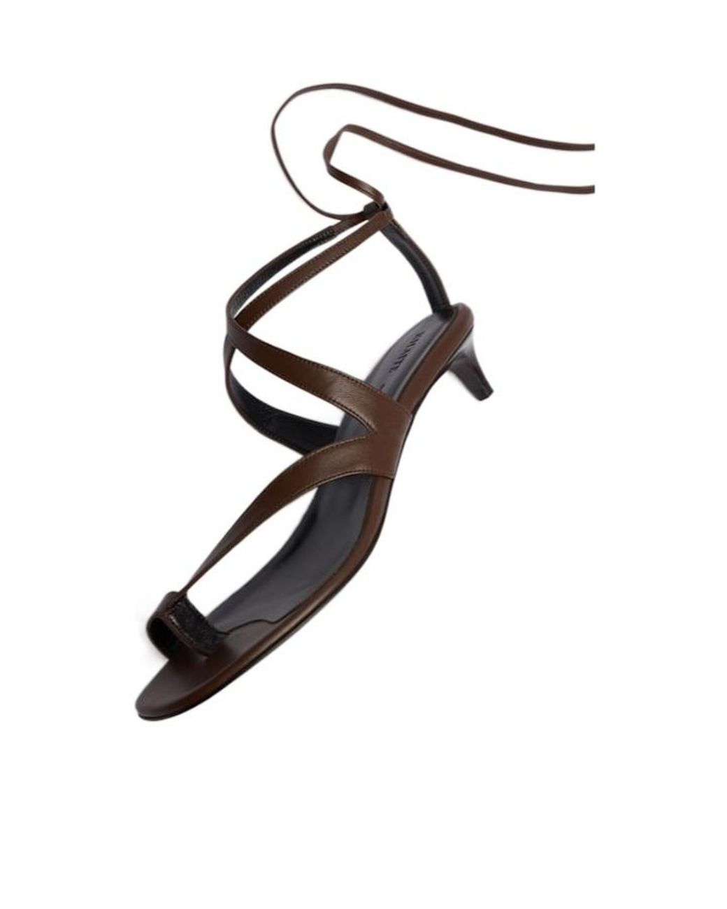 Khaite Metallic Ankle Strap Sandals