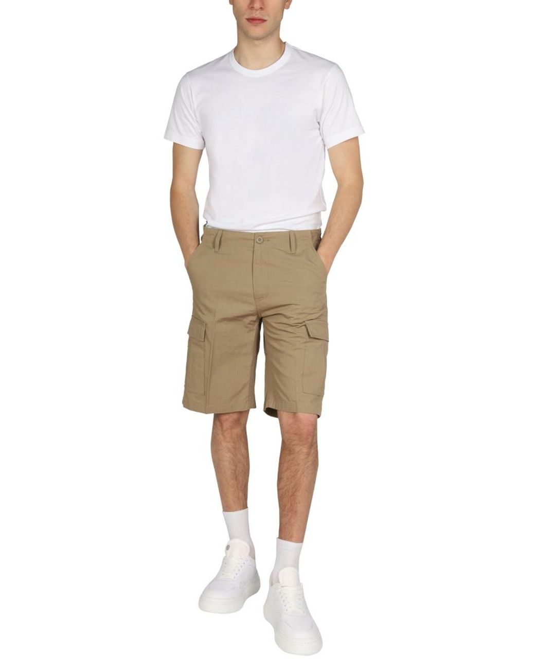Carhartt Natural Pocket Detailed Bermuda Shorts for men