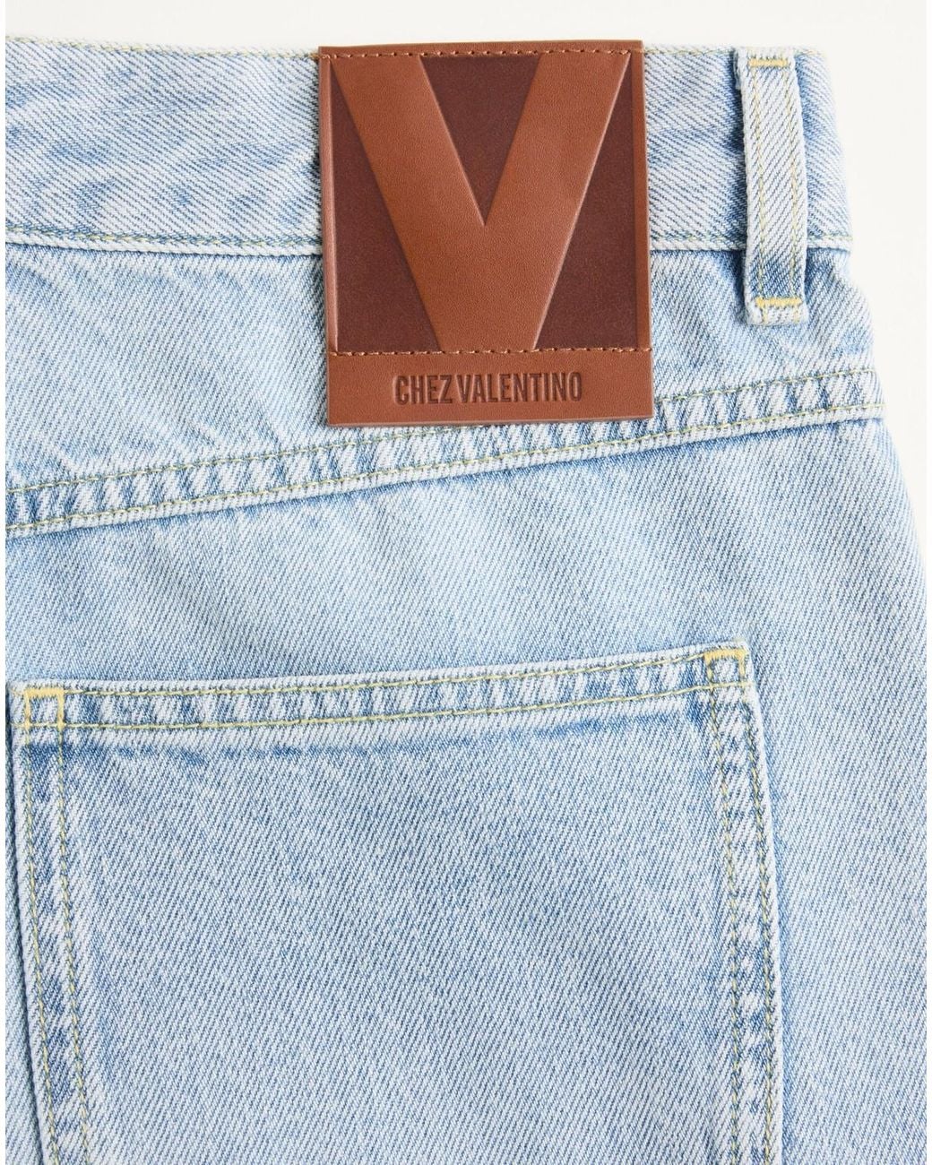 Valentino Blue Denim Trousers