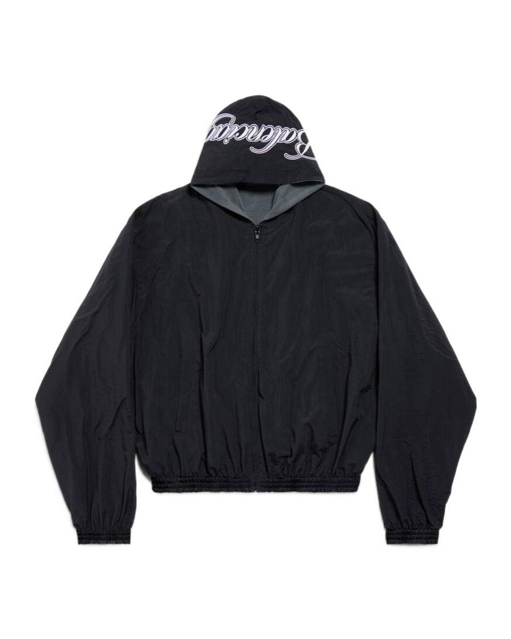 Balenciaga Blue Cursive Reversible Tracksuit Jacket for men