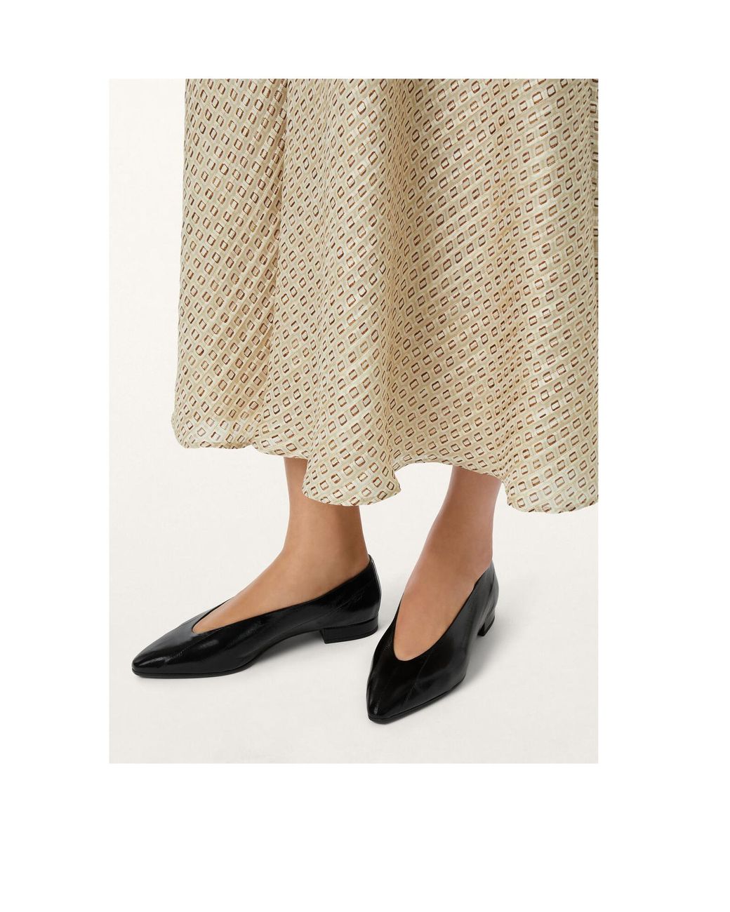 Loro Piana Black Rebecca Ballet Flat