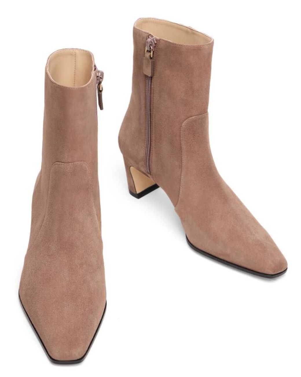 Stuart Weitzman Brown Stassi Zip Bootie 50