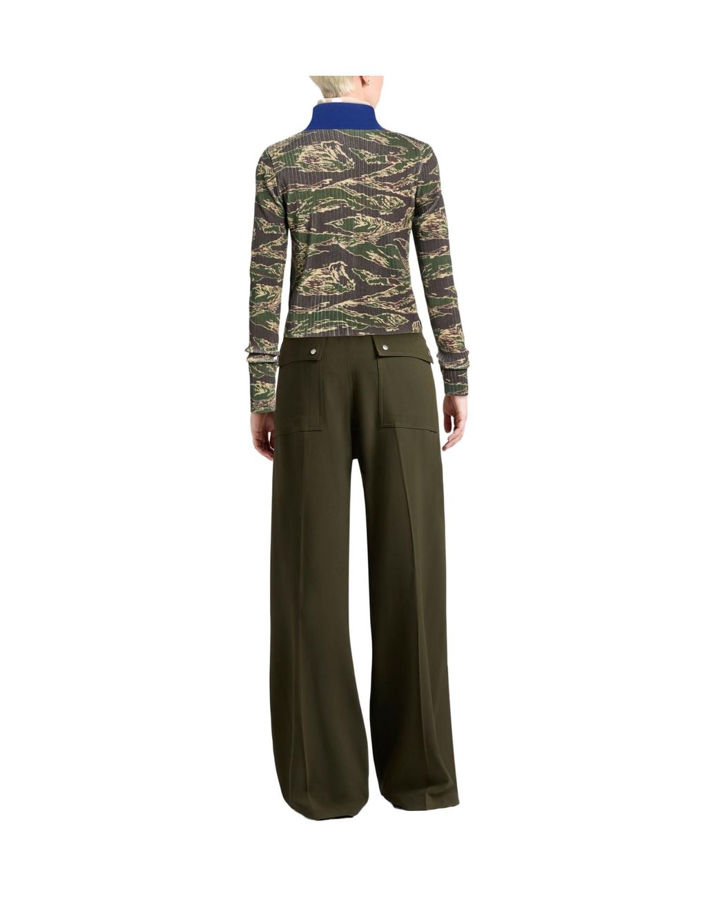 DIESEL Blue Camouflage Knit Jacket
