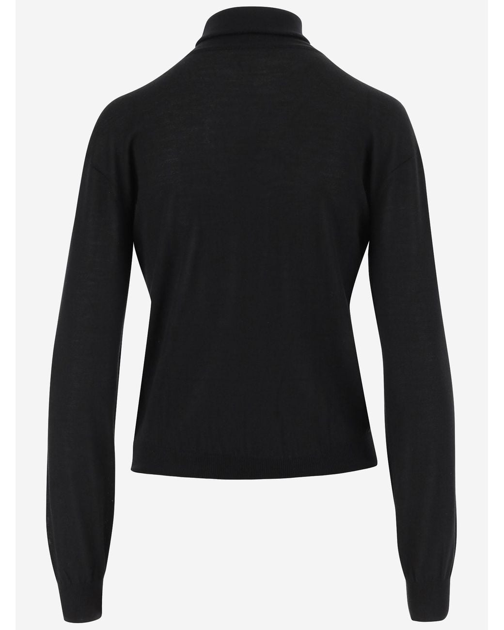 Saint Laurent Black Turtleneck Long-Sleeve Sweater