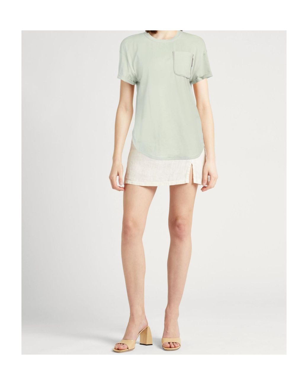Brunello Cucinelli Green Short Sleeve Crew Neck T-Shirt