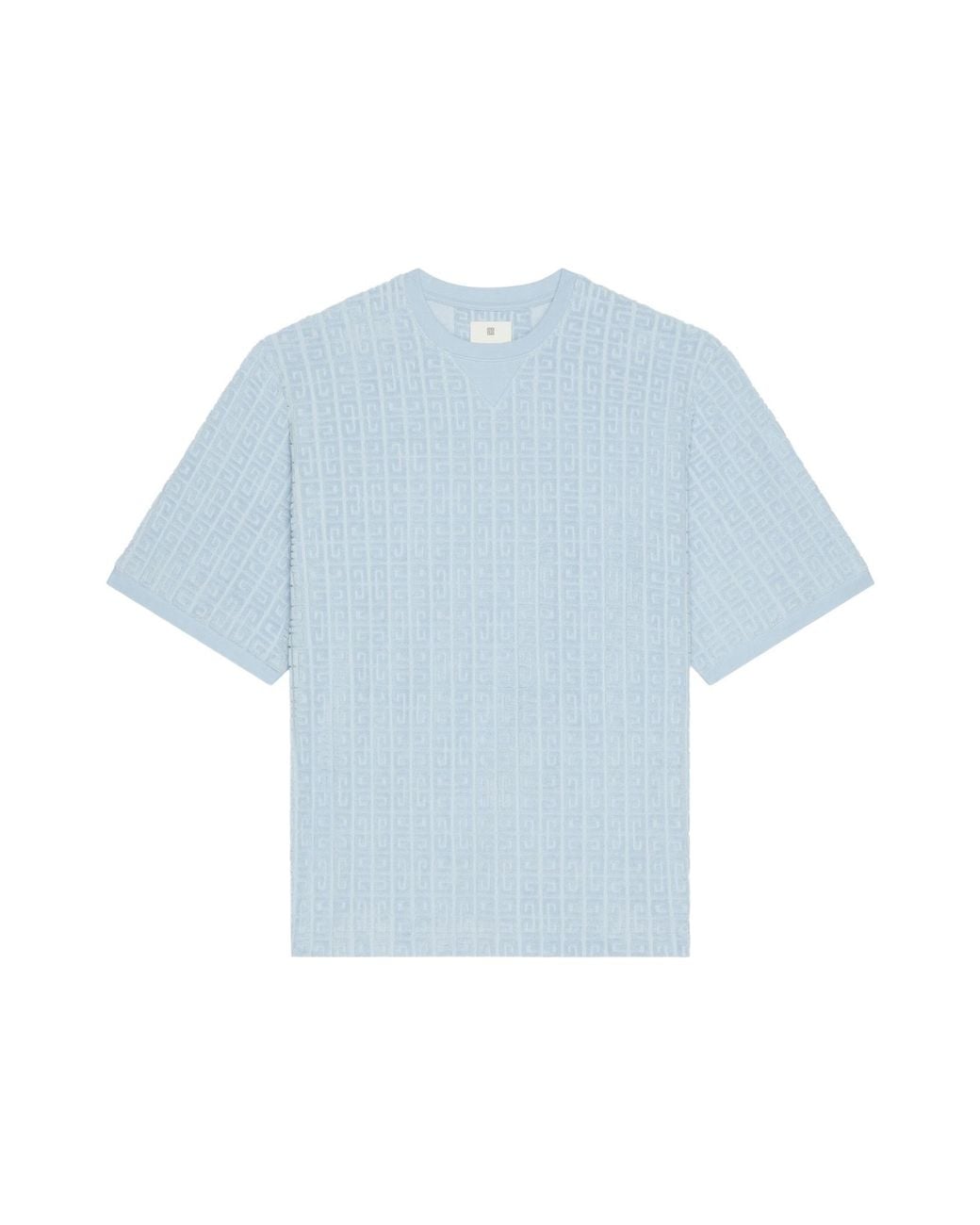 Givenchy Blue Towelling 4G Short Sleeve T-Shirt for men