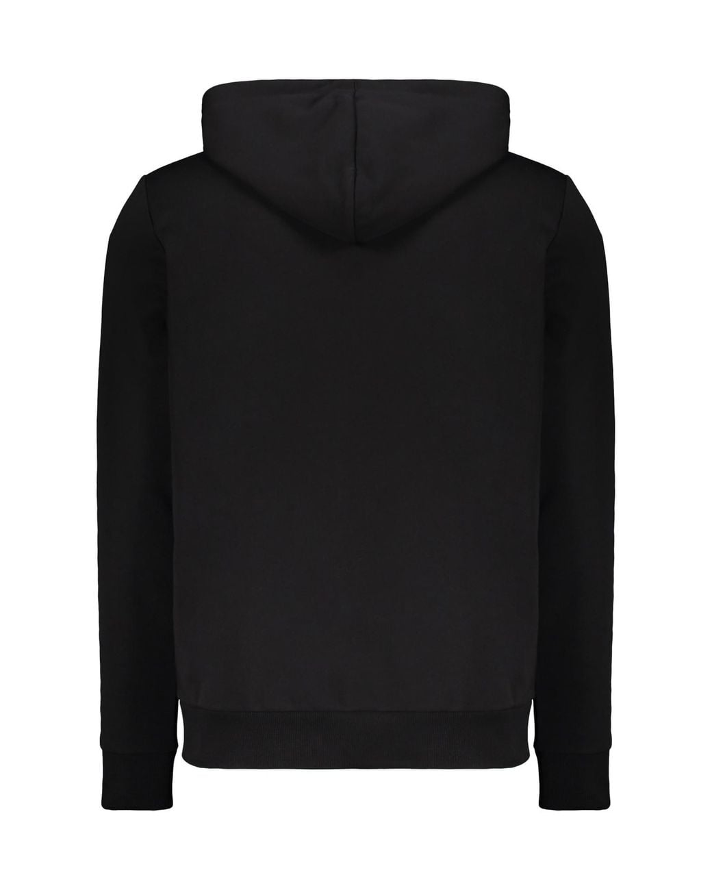 Balmain Black Zip-Up Logo Hoodie for men