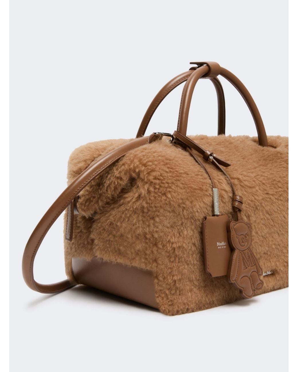 Max Mara Brown Large Teddy Boston Bag