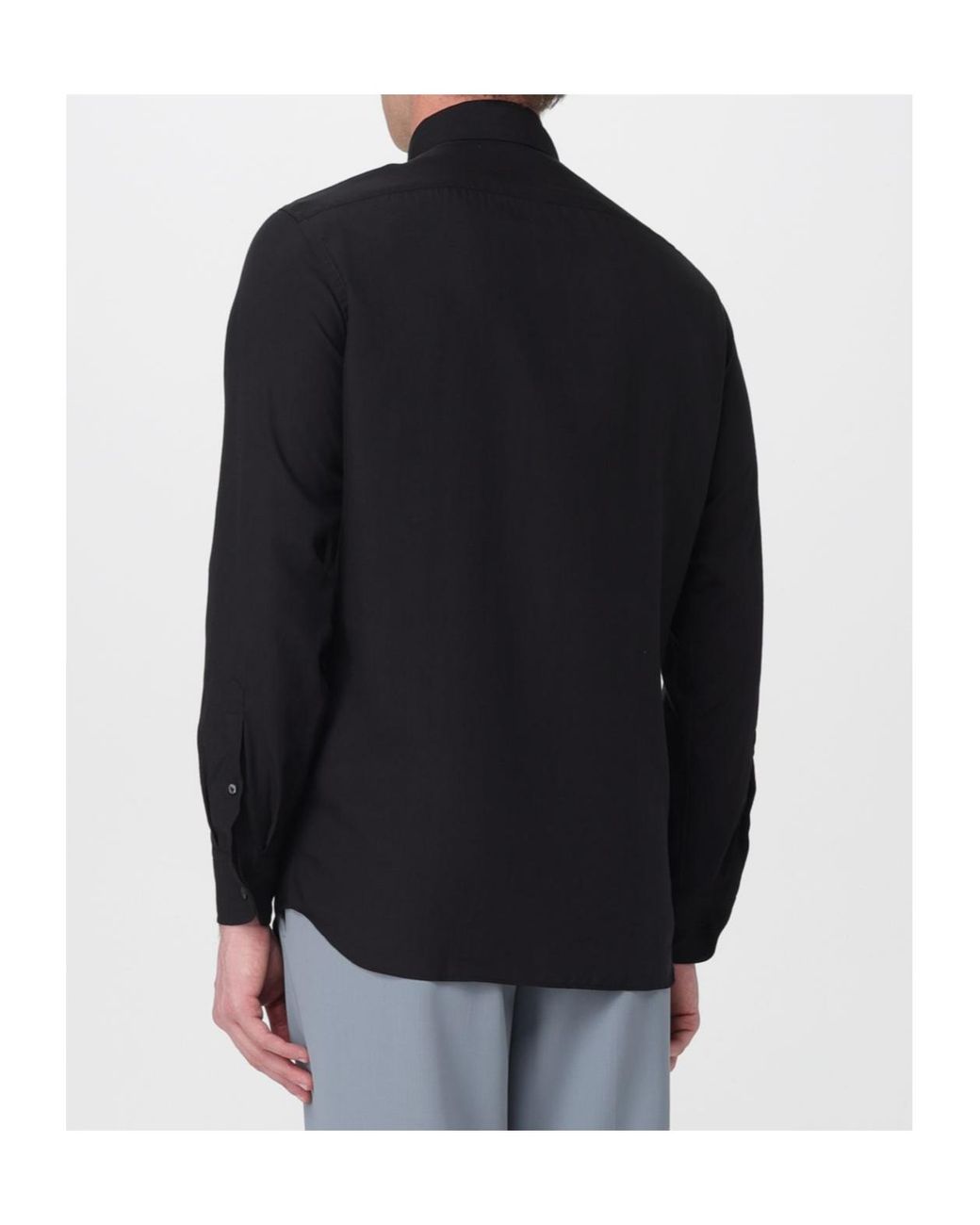 Lardini Black Button-Up Shirt for men