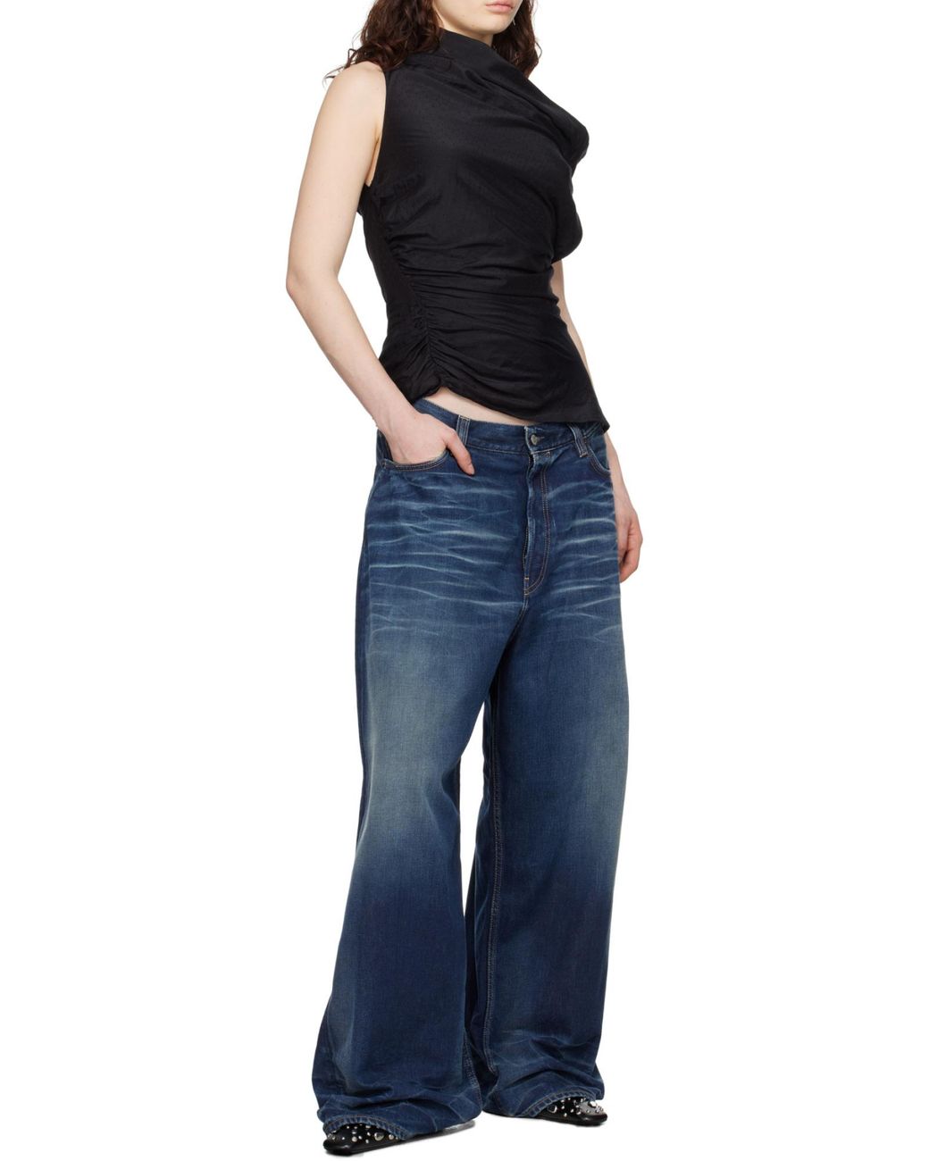 Acne Blue Super Baggy Jeans
