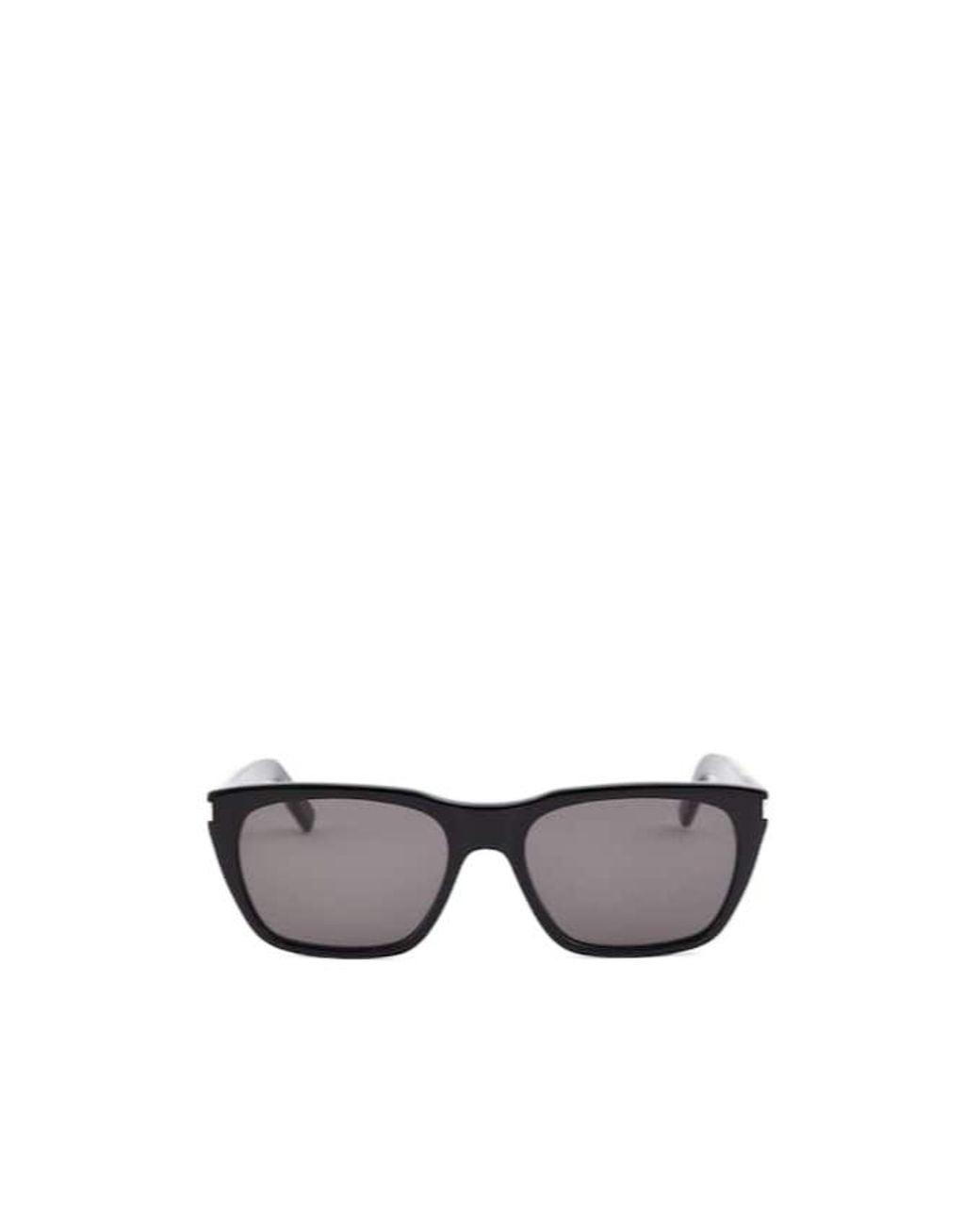 Saint Laurent White Betty Rectangular Sunglasses for men
