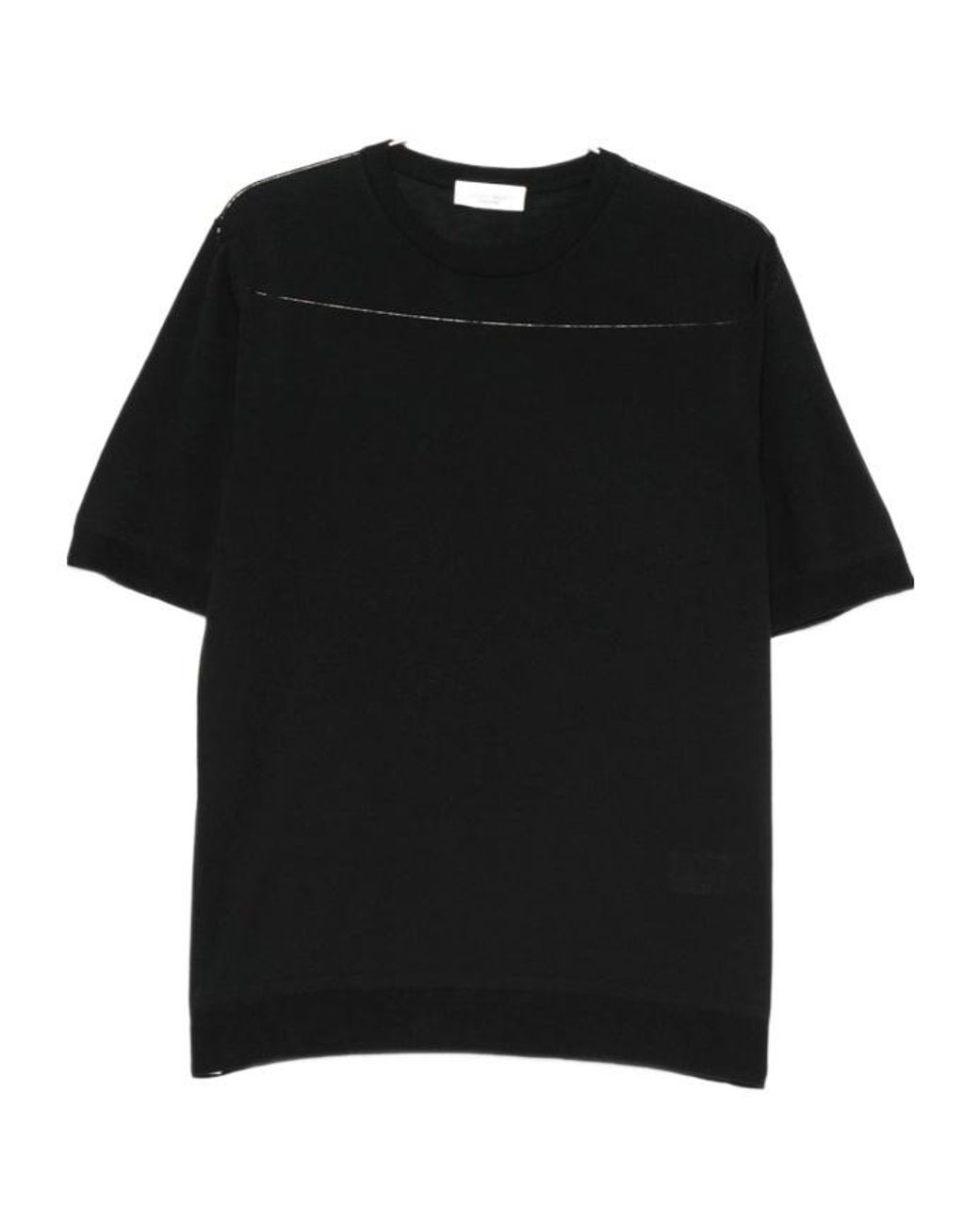 Roberto Collina Black Short-Sleeve T-Shirt for men