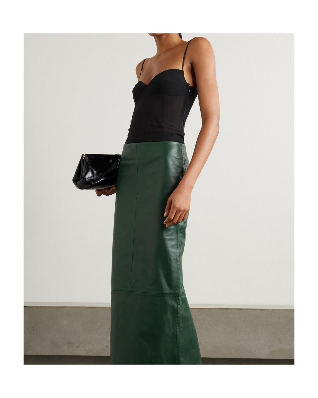 St. Agni Black Stretch Silk Voile Camis