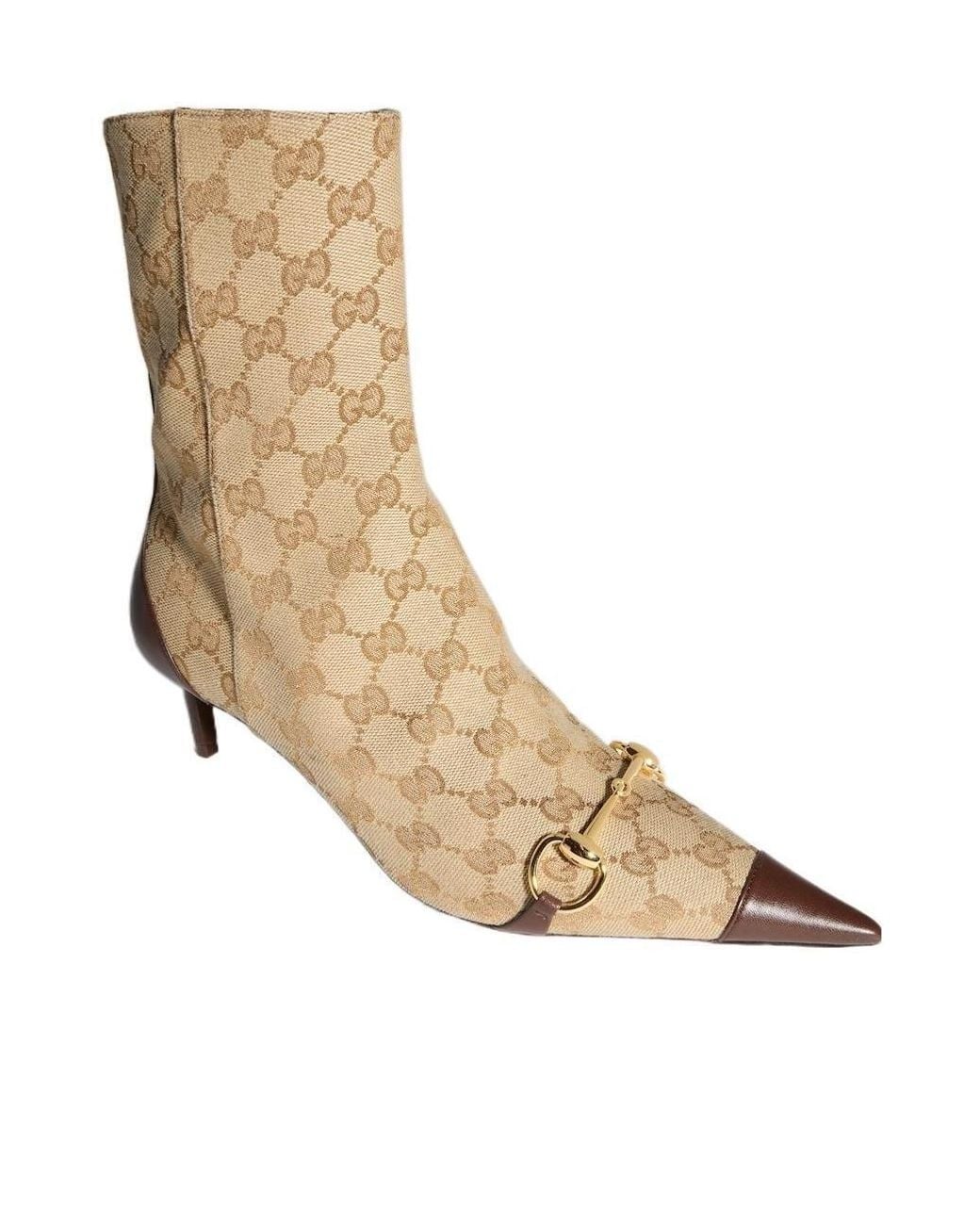 Gucci Natural Donna Horsebit Bootie