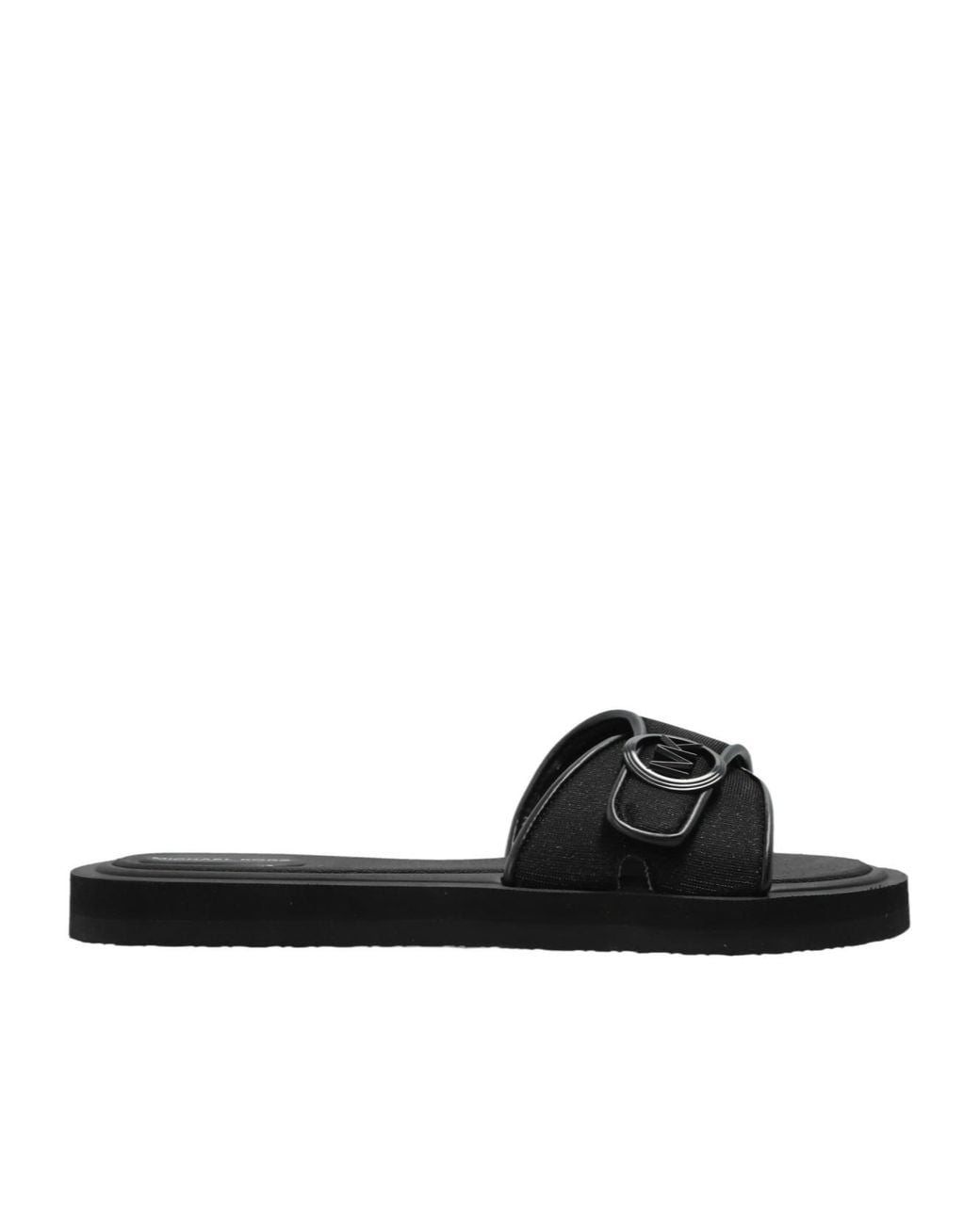 MICHAEL Michael Kors Black Logo Strap Pool Slides