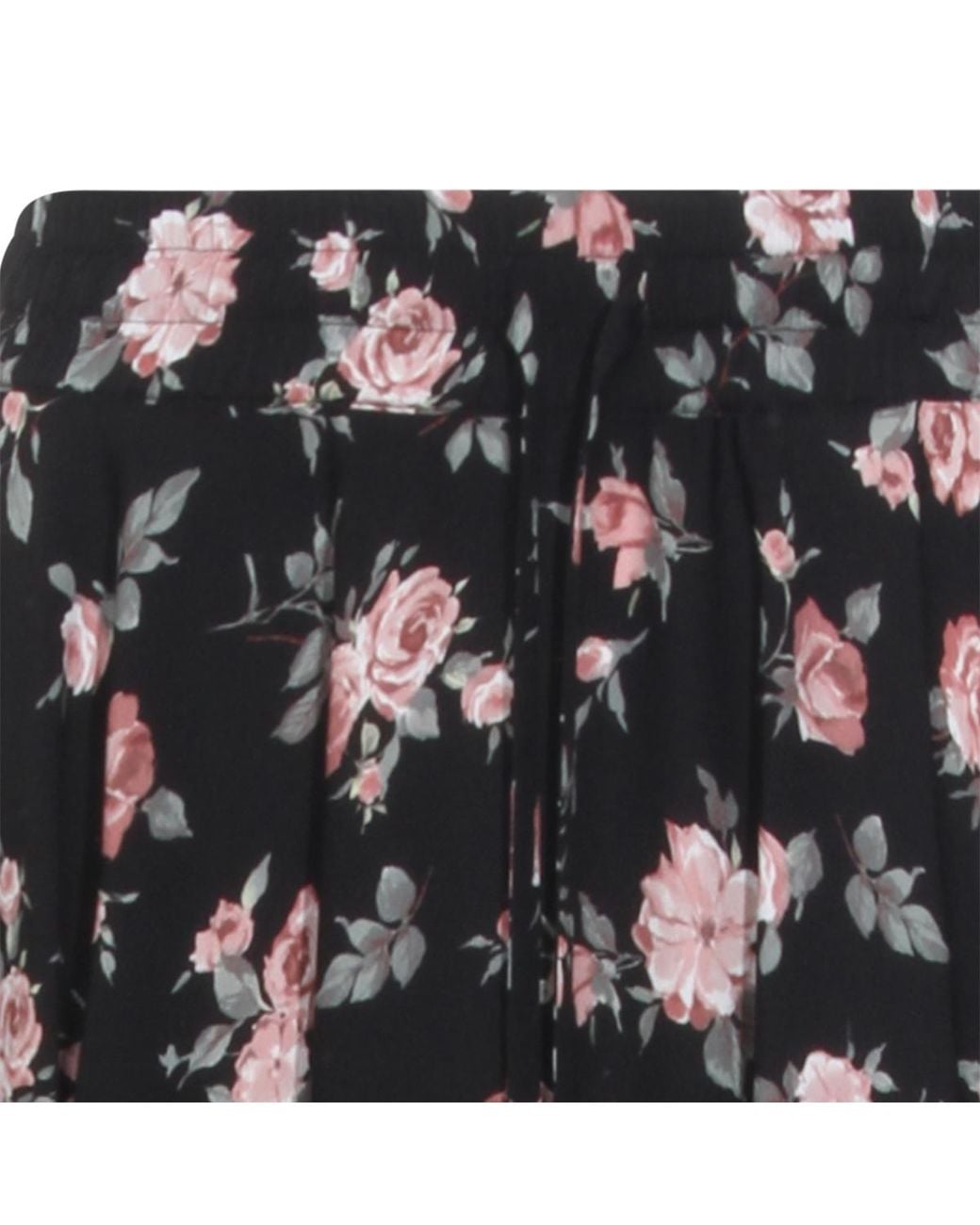 Dolce & Gabbana Black Floral-Print Midi Skirt