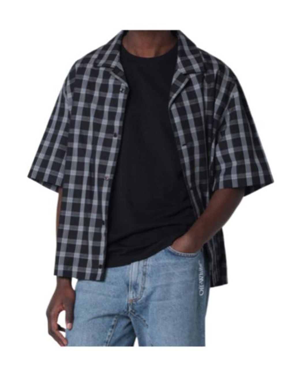 Off-White c/o Virgil Abloh Black Cloud Arrow Crewneck T-Shirt for men